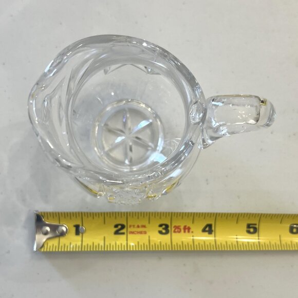 Bohemian Handmade Pinwheel Crystal Creamer, Sugar Bowl & Tray! - Picture 4 of 16